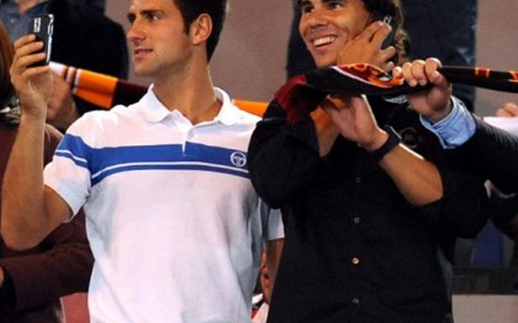 Đoković i Nadal zajedno na fudbalskoj utakmici u Rimu