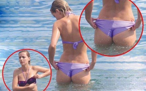 Milena Vučić imala problem sa kupaćim kostimom