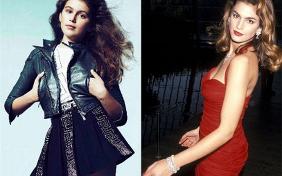Ćerka Sindi Kraford u reklami za Versace