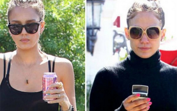 Džesika Alba vs. Džej Lo: Bez šminke kao bliznakinje
