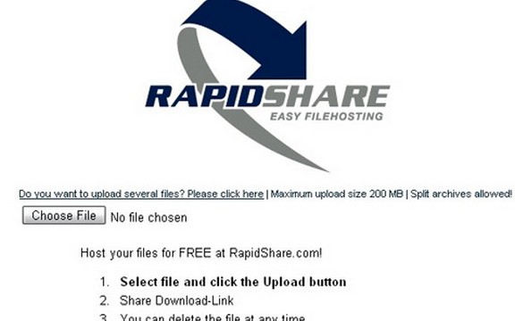 RapidShare ukinuo ograničenje brzine