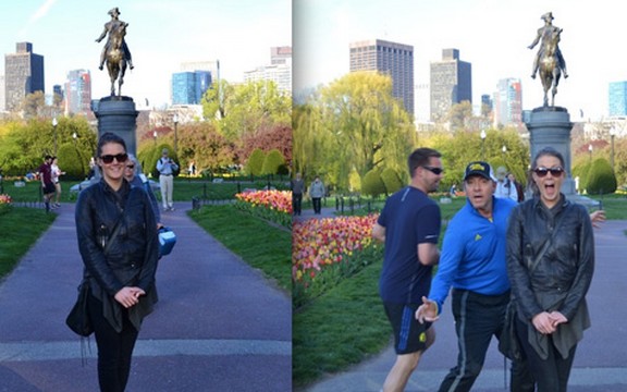 Kevin Spejsi utrčao u kadar devojci u parku: Foto bomba! (Foto)