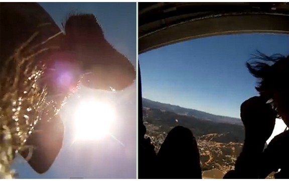 Evo šta snađe kameru kada ispadne iz aviona... Pogledajte šta je snimila (Video)