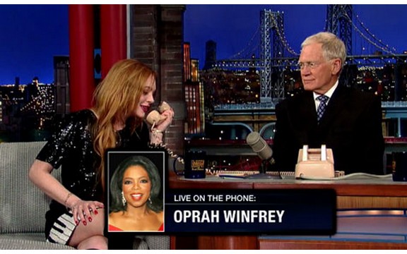 Lindzi Lohan i Dejvid Leterman zezali Opru Vinfi preko telefona! (Video)