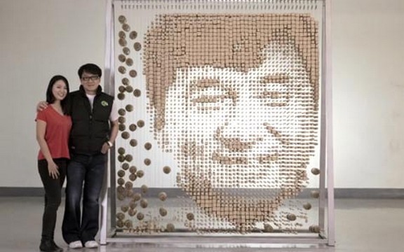 Džeki Čen napravljen od 64.000 bambusovih štapića (Foto+Video)