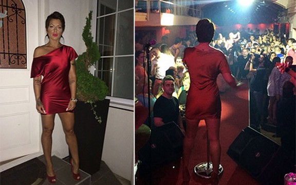 Seka Aleksić oborila rekord u klubu Plitvice - Kraljica u mini crvenoj haljini plenila seksi izgledom! (Foto)