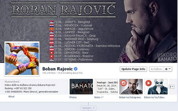 Boban Rajović zvanično ima verifikovanu stranicu na Fejsbuku!
