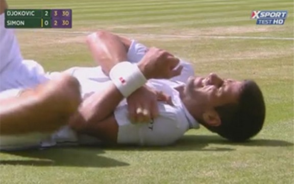 Novak Đoković: Rame je sada dobro, moram da naučim kako se baca loptica i pada na tlo! (Video)