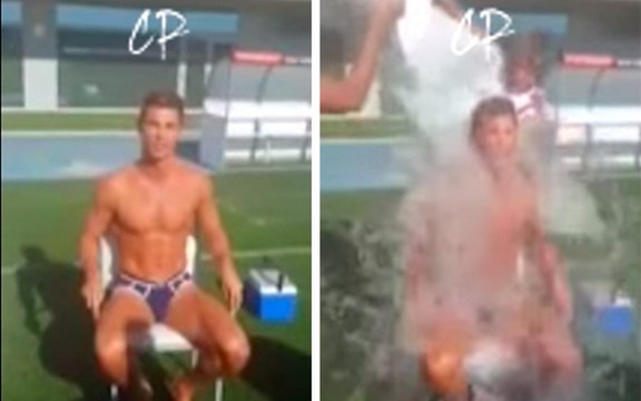 Ledeni izazov: Kristijano Ronaldo zaludeo žene širom planete! Pogledajte njegovo polivanje! (Video)