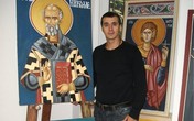 Marko Bulat oslikava crkvu u Požarevcu (Foto)