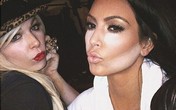 Kim Kardašijan u fazi šminkanja - mali trik za lepše lice? (Foto)