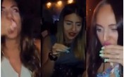 Anastasija Ražnatović i Luna Đogani eksiraju piće u noćnom provodu! (Video)