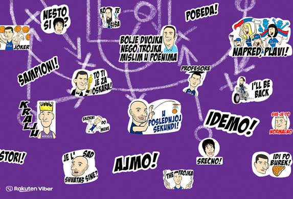 Viber stikeri: Delo karikaturiste Marka Somborca za najstrastvenije navijače ..