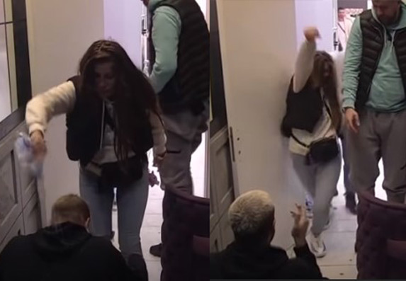 Dalila Dragojević ispolivala muža, a onda ga šutirala! (VIDEO)